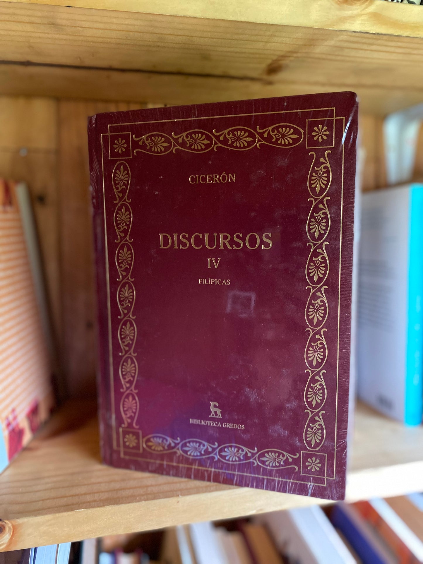 Cicerón, Discursos 4 tomos sellados