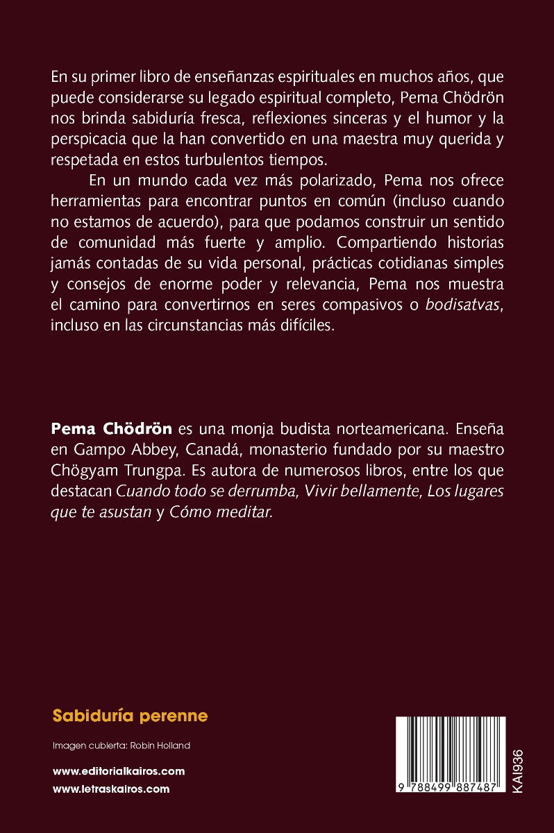 Abrazar lo inabrazable, Pema Chodron