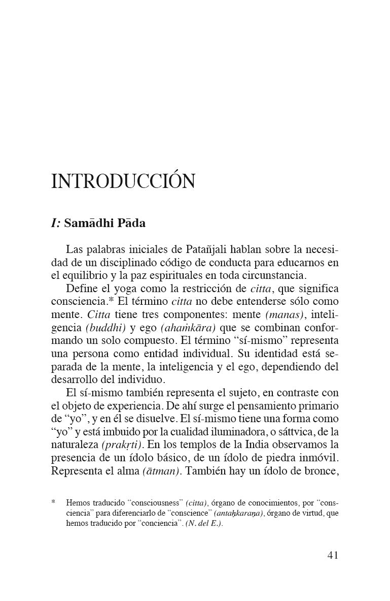 Luz sobre los Yoga Sutras de Patanjali