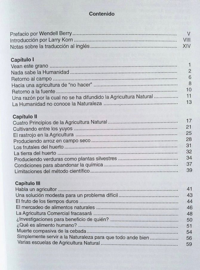Revolucion de un rastrojo, Masanobu Fukuoka