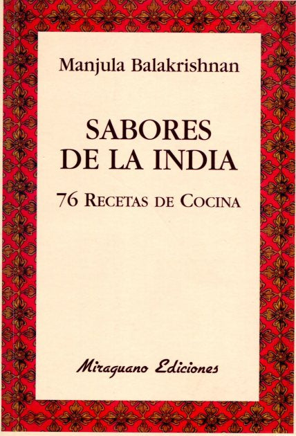 Sabores de la India, 76 recetas de cocina