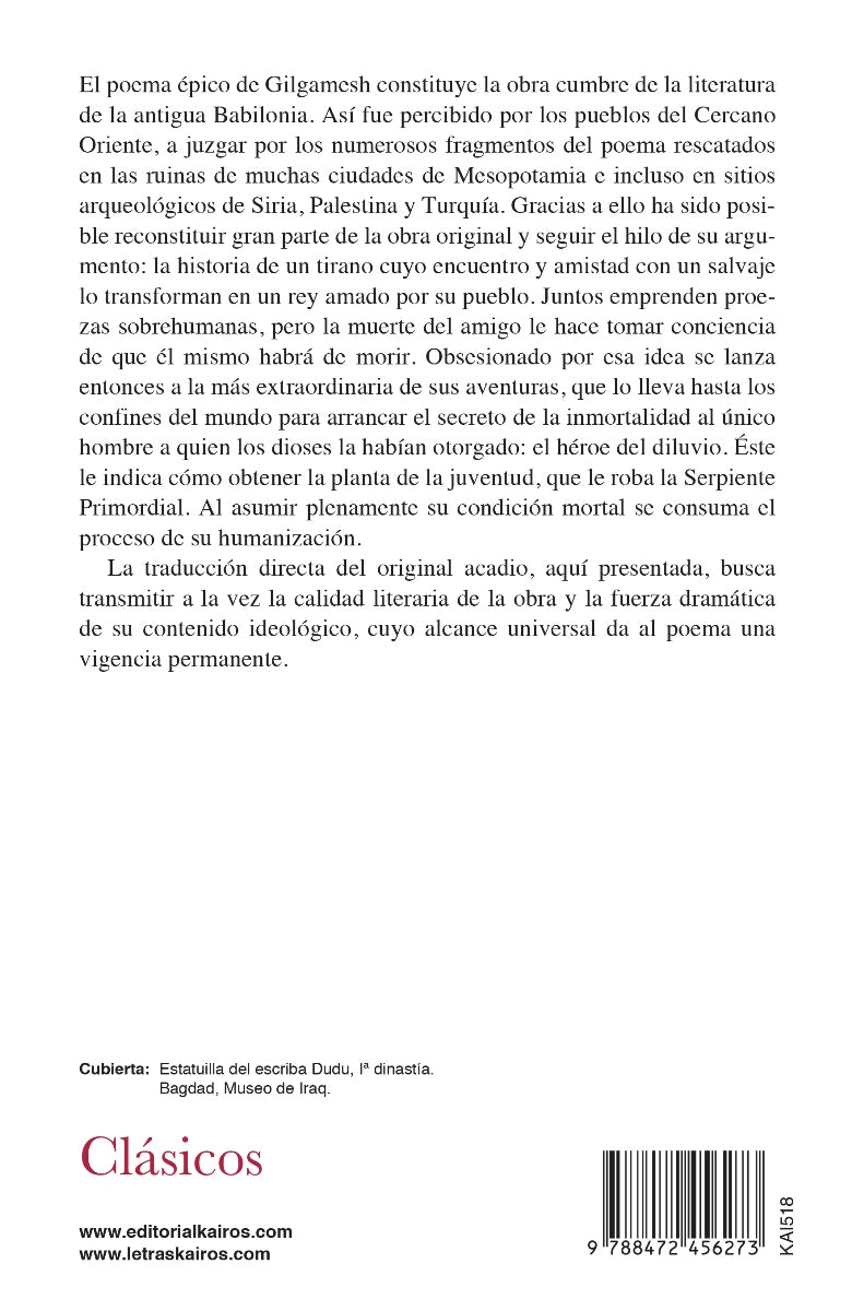 Gilgamesh o la angustia por la muerte, Poema Babilonio