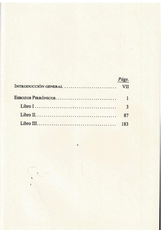 Esbozos Pirrónicos, Sexto Empírico