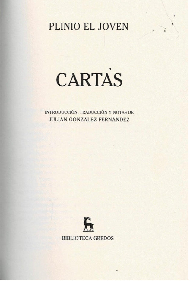 Plinio El Joven - Cartas - Biblioteca Clásica
