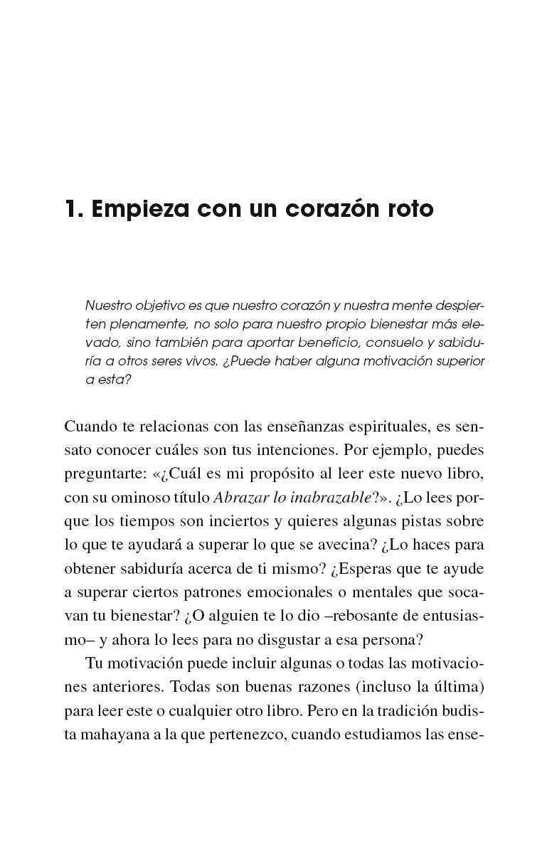 Abrazar lo inabrazable, Pema Chodron