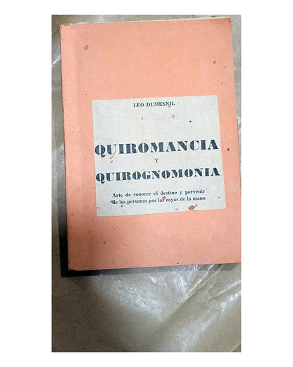 Quiromancia y quirognomonia — portada