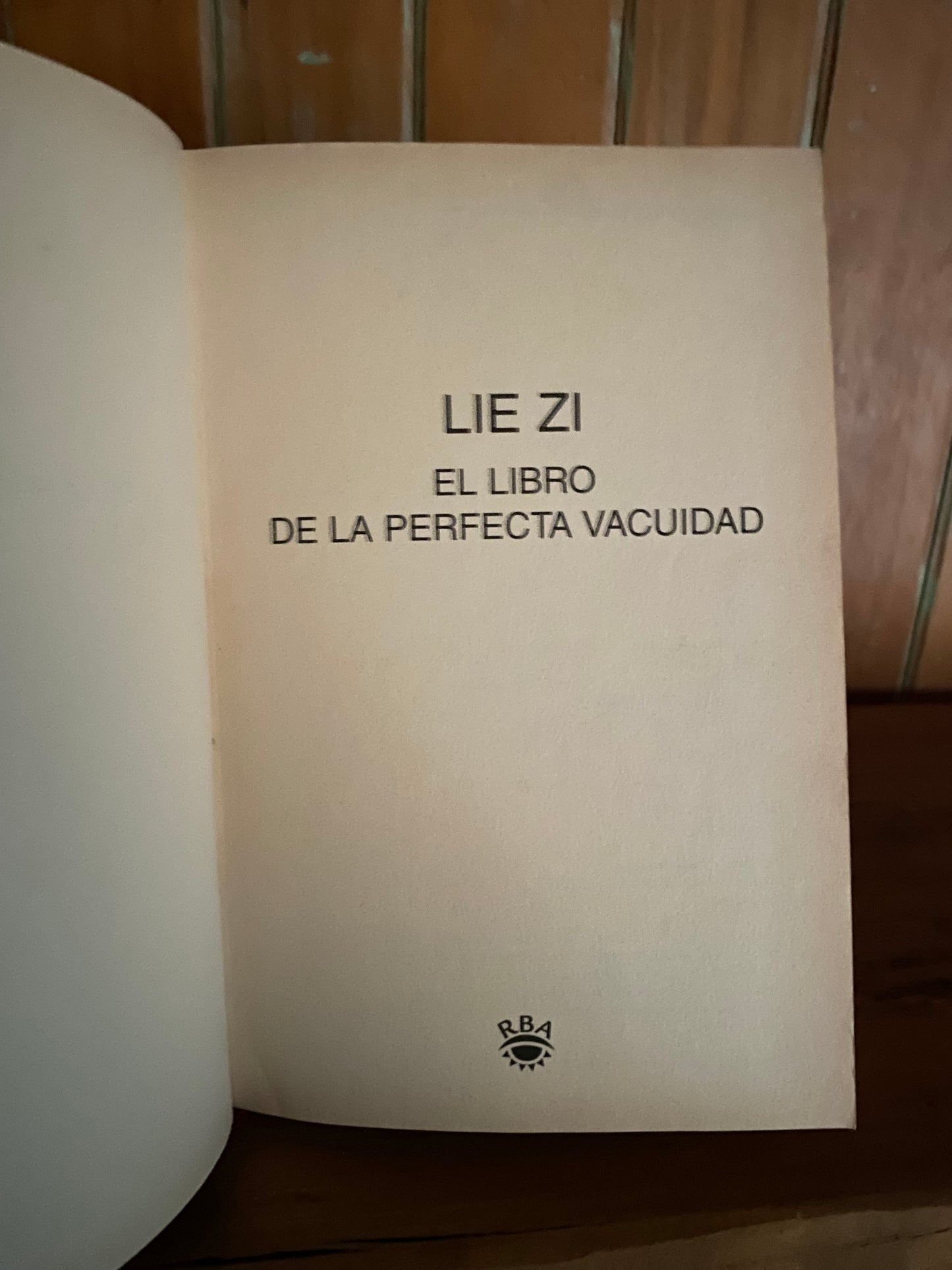 Lie Zi, El libro de la perfecta Vacuidad