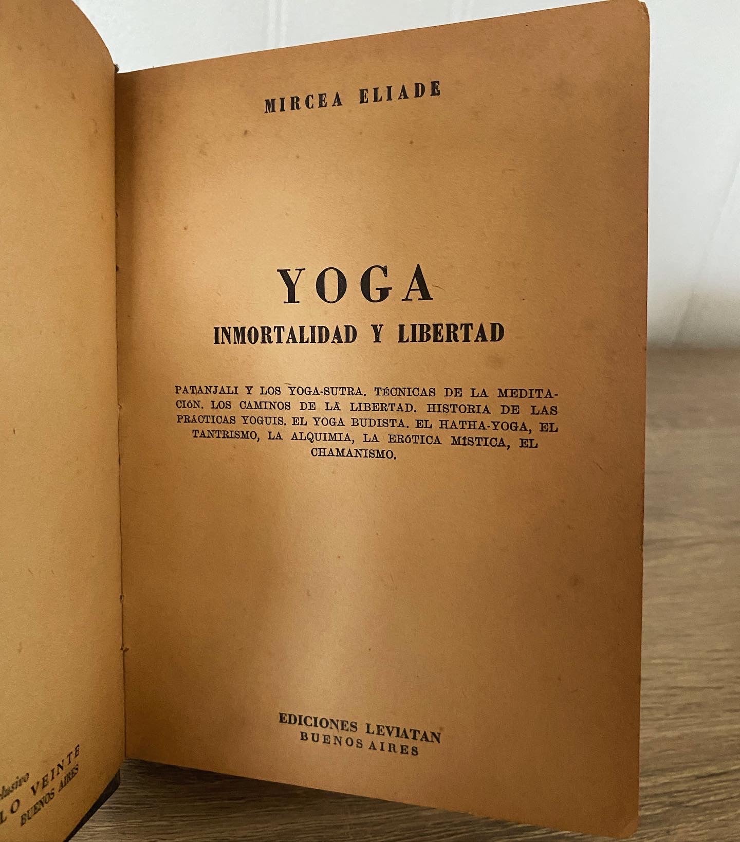 Yoga, inmortalidad y libertad, Mircea Eliade