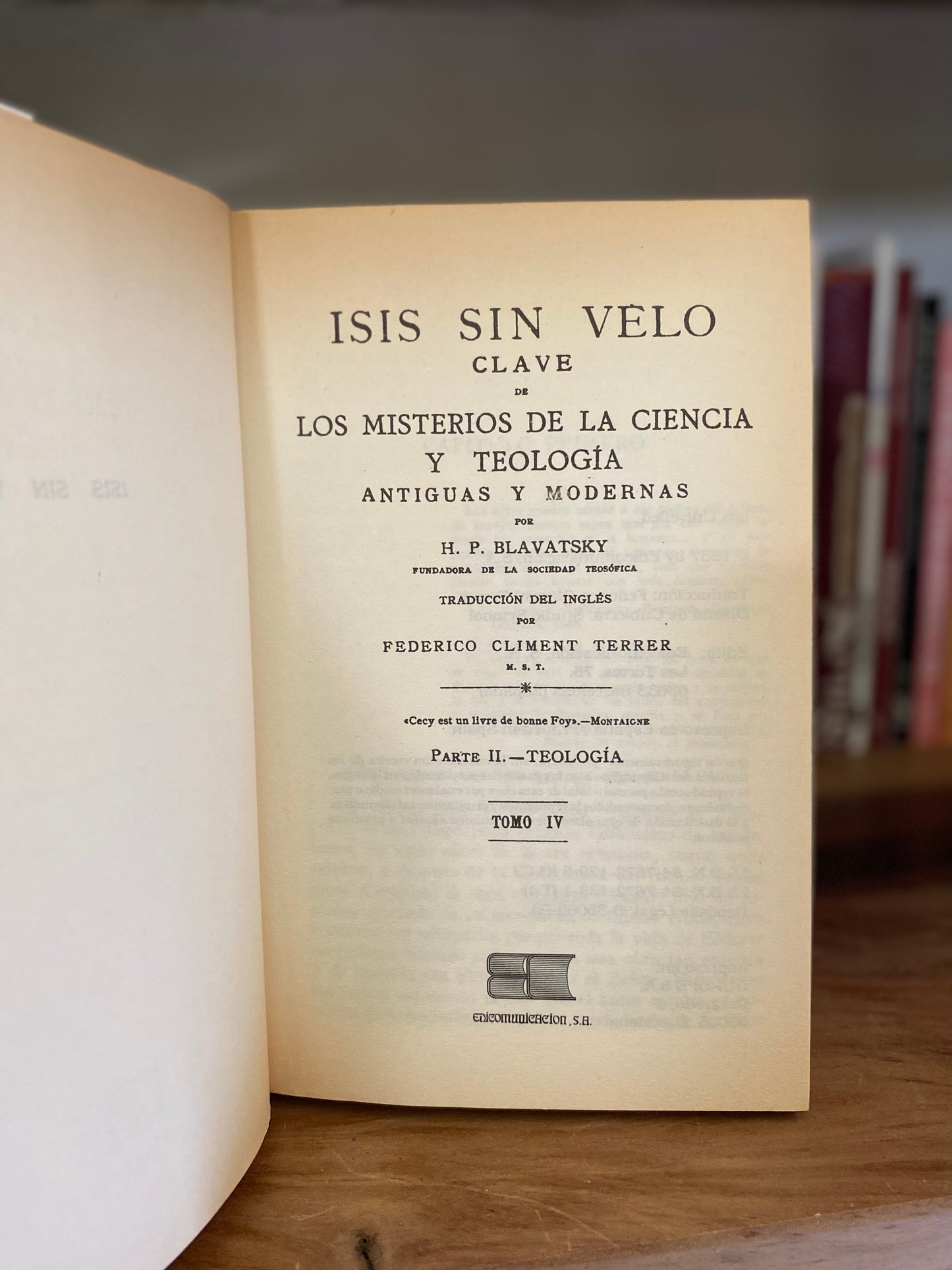 Isis sin Velo, 4 tomos - H. P. Blabatsky