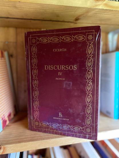 Cicerón, Discursos 4 tomos sellados