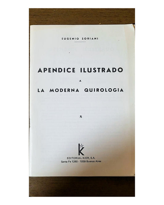 Apéndice ilustrado a la moderna quirología — portada