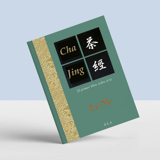 Cha Jing de Lu Yu, libro completo inclinado con fondo original