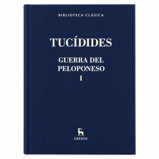 Guerra del Peloponeso tomo I, Tucídides, Gredos. Portada ilustrativa restaurada.